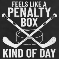 Feels Like A Penalty Box Kind Of Day Funny Hockey Adult Drive Performance Visor