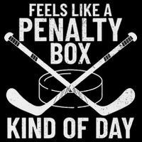 Feels Like A Penalty Box Kind Of Day Funny Hockey Drawstring Bag