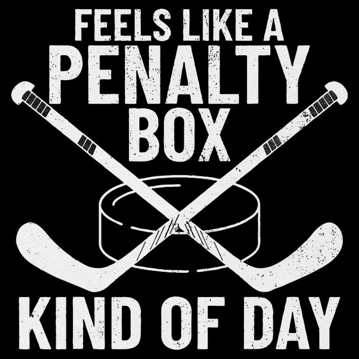 Feels Like A Penalty Box Kind Of Day Funny Hockey Drawstring Bag