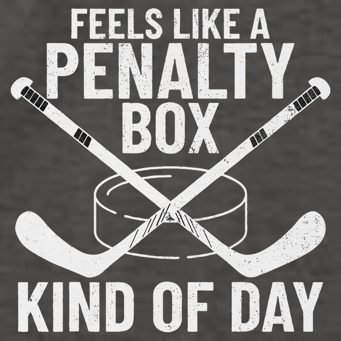 Feels Like A Penalty Box Kind Of Day Funny Hockey Vector Backpack