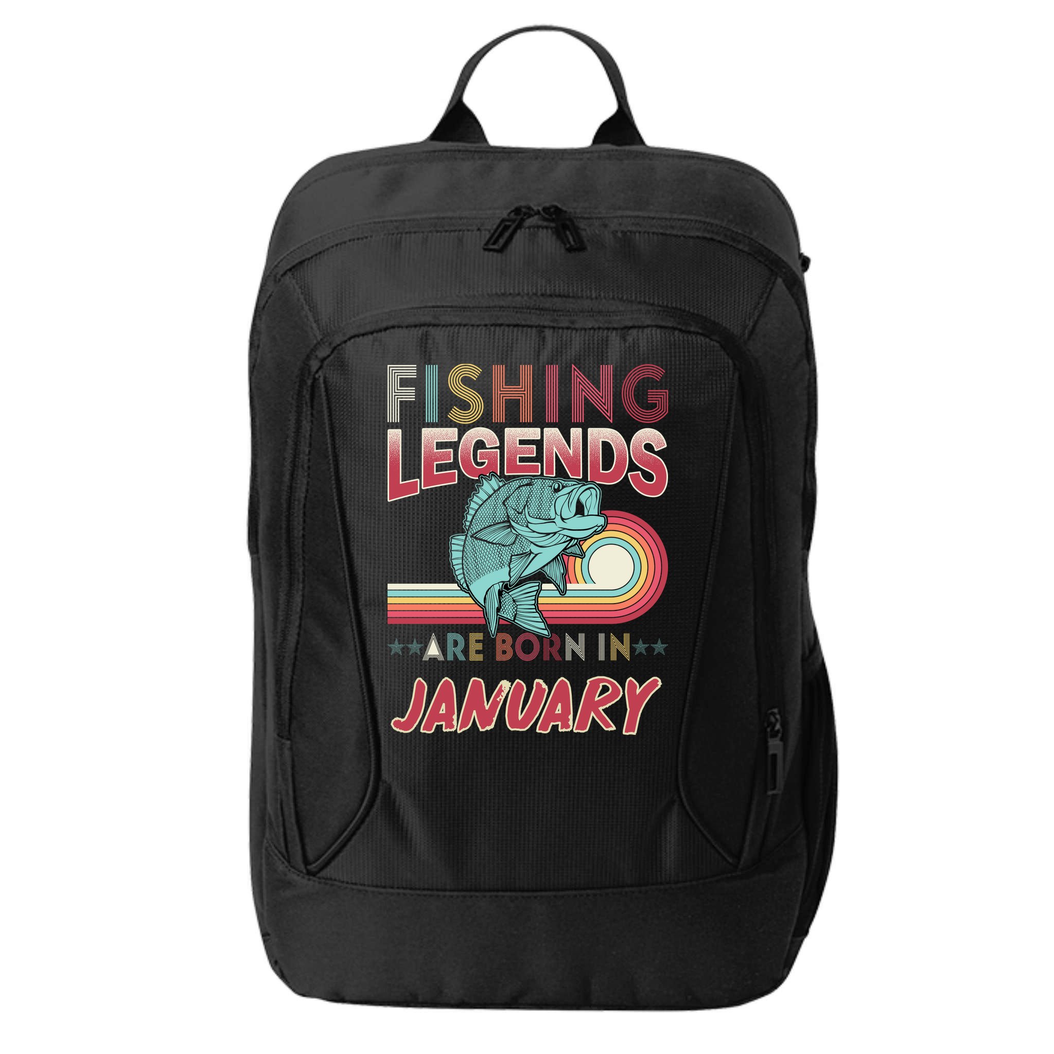 Fishing Legends Are Born In January City Backpack