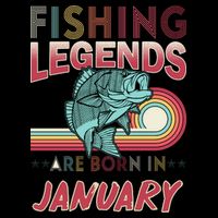 Fishing Legends Are Born In January City Backpack