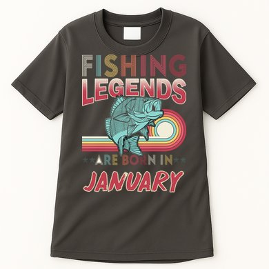 Fishing Legends Are Born In January Tall T-Shirt