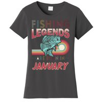 Fishing Legends Are Born In January Women's T-Shirt