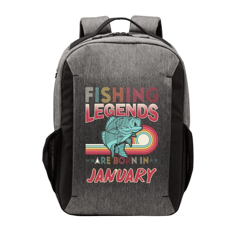 Fishing Legends Are Born In January Vector Backpack
