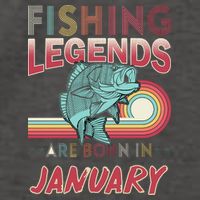 Fishing Legends Are Born In January Vector Backpack