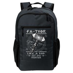 Fathor Like A Dad Just Way Mightier Fathers Day Viking (1).png Daily Commute Backpack