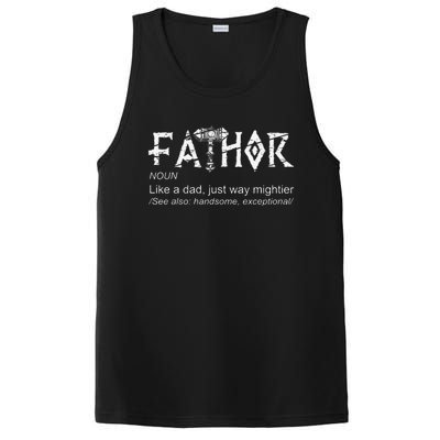 Fathor Like A Dad Just Way Mightier Fathers Day Viking PosiCharge Competitor Tank