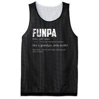 Funpa Like A Grandpa Only Cooler Funpa Definition Gift Mesh Reversible Basketball Jersey Tank