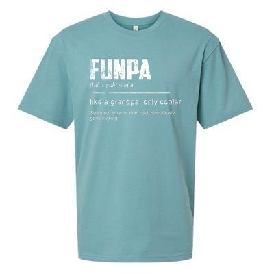 Funpa Like A Grandpa Only Cooler Funpa Definition Gift Sueded Cloud Jersey T-Shirt