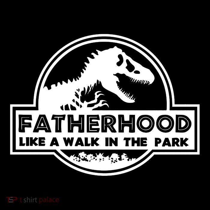 Fatherhood Like A Walk In The Park Dad Dinosaur Tall T-Shirt