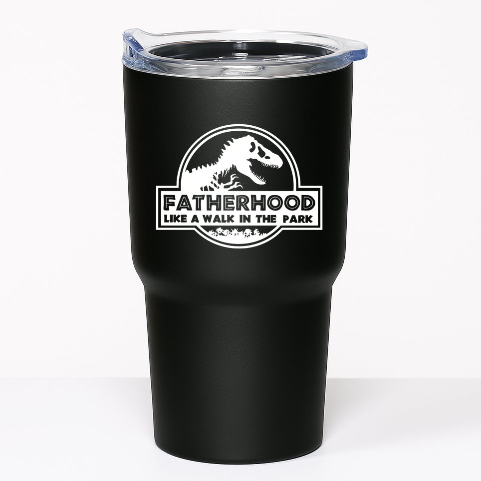 Fatherhood Like A Walk In The Park Dad Dinosaur Tumbler