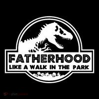 Fatherhood Like A Walk In The Park Dad Dinosaur Baby Bodysuit
