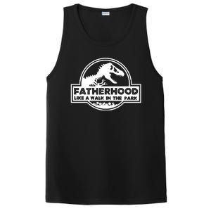 Fatherhood Like A Walk In The Park Dad Dinosaur PosiCharge Competitor Tank