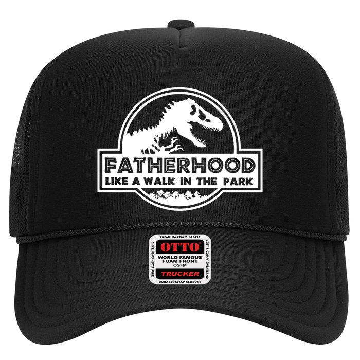 Fatherhood Like A Walk In The Park Dad Dinosaur Trucker Hat