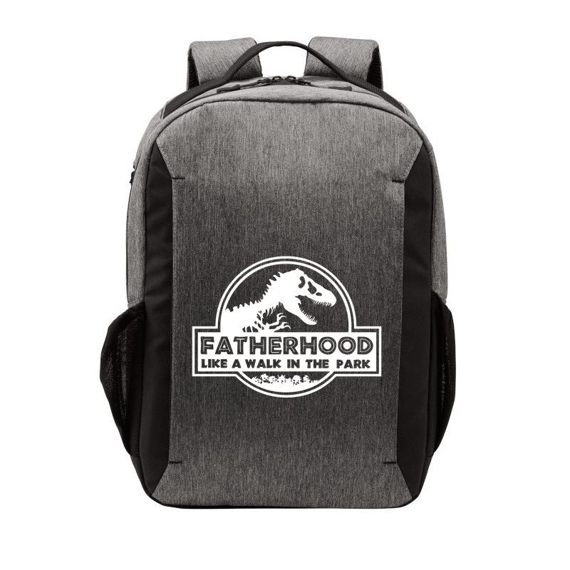 Fatherhood Like A Walk In The Park Dad Dinosaur Vector Backpack