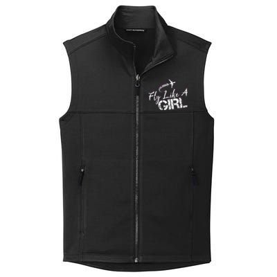 Fly Like A Girl Female Pilot Women Flying Girl Collective Smooth Fleece Vest