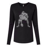 Football Lineman American Football Womens Cotton Relaxed Long Sleeve T-Shirt