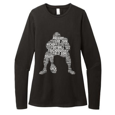 Football Lineman American Football Womens CVC Long Sleeve Shirt