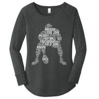 Football Lineman American Football Women's Perfect Tri Tunic Long Sleeve Shirt