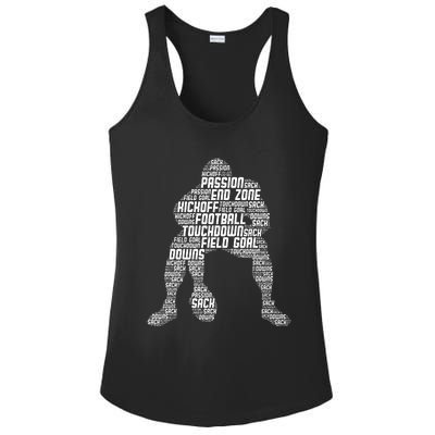 Football Lineman American Football Ladies PosiCharge Competitor Racerback Tank