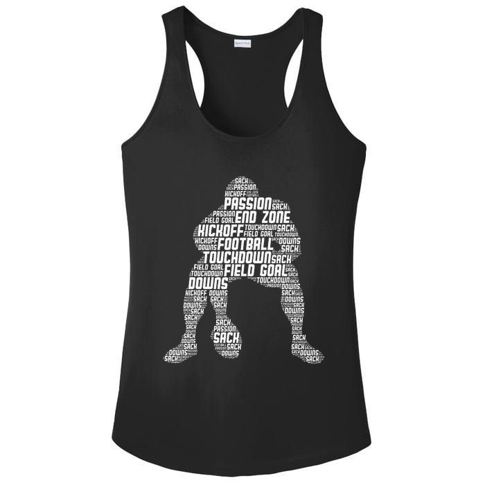 Football Lineman American Football Ladies PosiCharge Competitor Racerback Tank