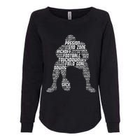 Football Lineman American Football Womens California Wash Sweatshirt