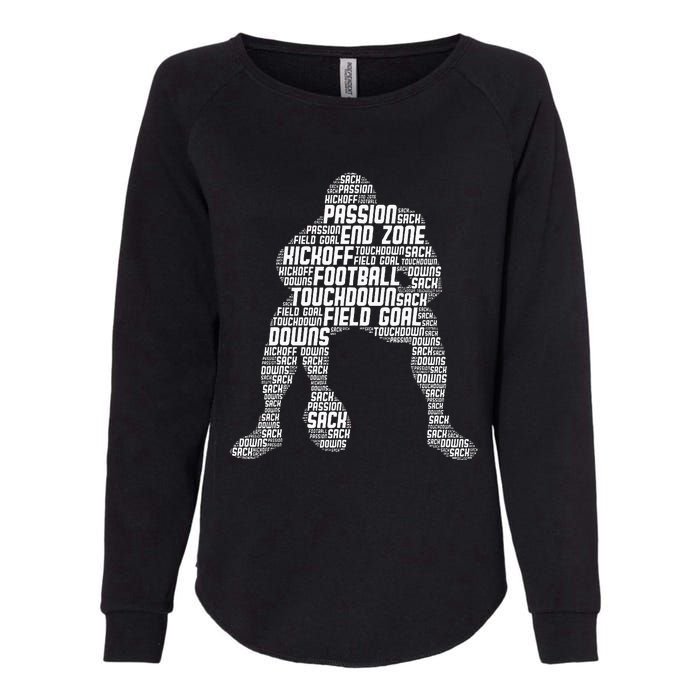 Football Lineman American Football Womens California Wash Sweatshirt