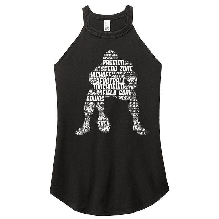 Football Lineman American Football Women's Perfect Tri Rocker Tank