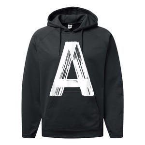 Funny Letter A Halloween Team Groups Costume Matching Performance Fleece Hoodie