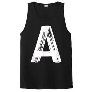 Funny Letter A Halloween Team Groups Costume Matching PosiCharge Competitor Tank