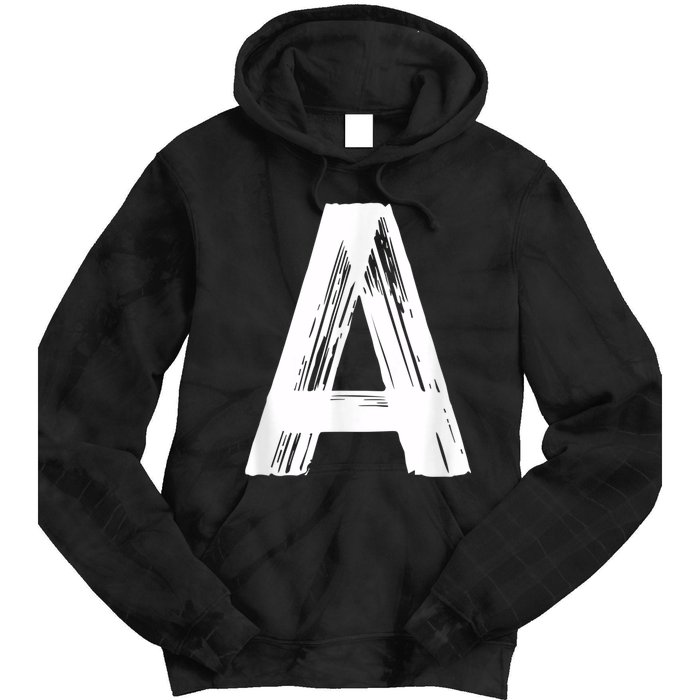 Funny Letter A Halloween Team Groups Costume Matching Tie Dye Hoodie