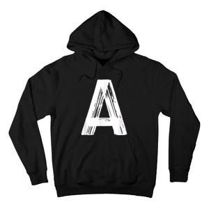 Funny Letter A Halloween Team Groups Costume Matching Tall Hoodie