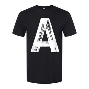 Funny Letter A Halloween Team Groups Costume Matching Softstyle CVC T-Shirt