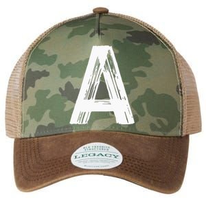 Funny Letter A Halloween Team Groups Costume Matching Legacy Tie Dye Trucker Hat