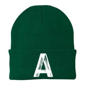 Funny Letter A Halloween Team Groups Costume Matching Knit Cap Winter Beanie