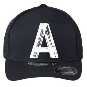 Funny Letter A Halloween Team Groups Costume Matching Flexfit Unipanel Trucker Cap