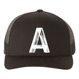 Funny Letter A Halloween Team Groups Costume Matching Yupoong Adult 5-Panel Trucker Hat