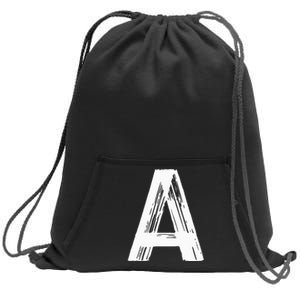 Funny Letter A Halloween Team Groups Costume Matching Sweatshirt Cinch Pack Bag