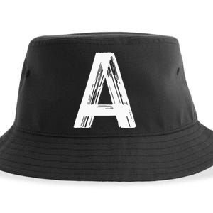 Funny Letter A Halloween Team Groups Costume Matching Sustainable Bucket Hat