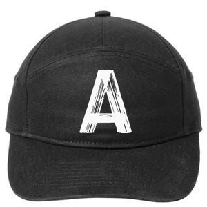 Funny Letter A Halloween Team Groups Costume Matching 7-Panel Snapback Hat