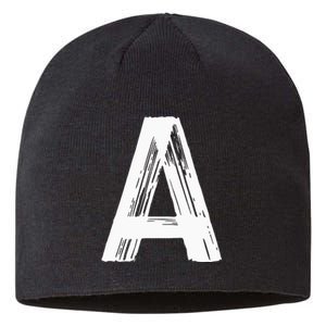 Funny Letter A Halloween Team Groups Costume Matching Sustainable Beanie