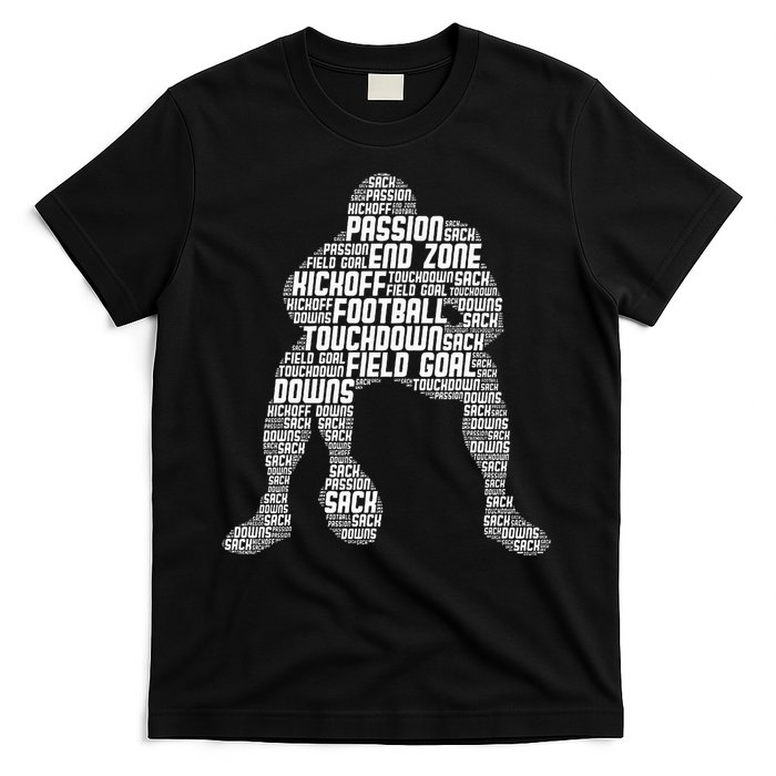 Football Lineman American Football T-Shirt