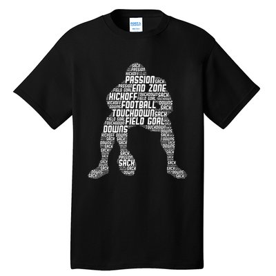 Football Lineman American Football Tall T-Shirt