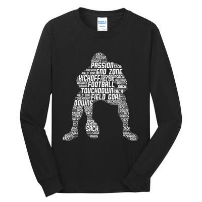 Football Lineman American Football Tall Long Sleeve T-Shirt