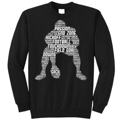 Football Lineman American Football Tall Sweatshirt