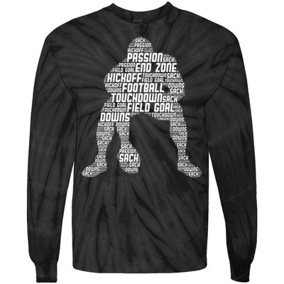 Football Lineman American Football Tie-Dye Long Sleeve Shirt