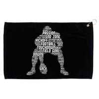 Football Lineman American Football Grommeted Golf Towel