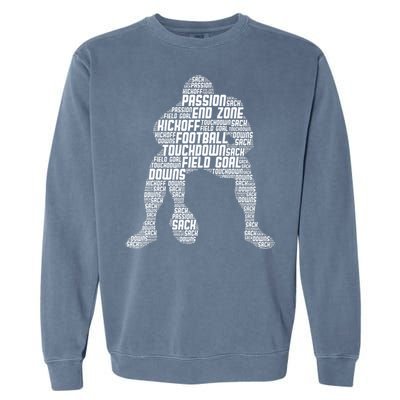 Football Lineman American Football Garment-Dyed Sweatshirt