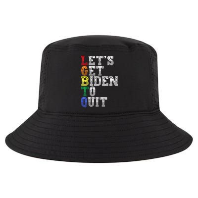 Funny LGBTQ Anti Biden Lets Get Biden To Quite Cool Comfort Performance Bucket Hat